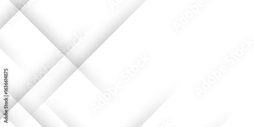 White abstract background geometry shine and 3D layer element vector for presentation design. abstract pattern design Space design concept Suit for business, landing page, wallpaper background.