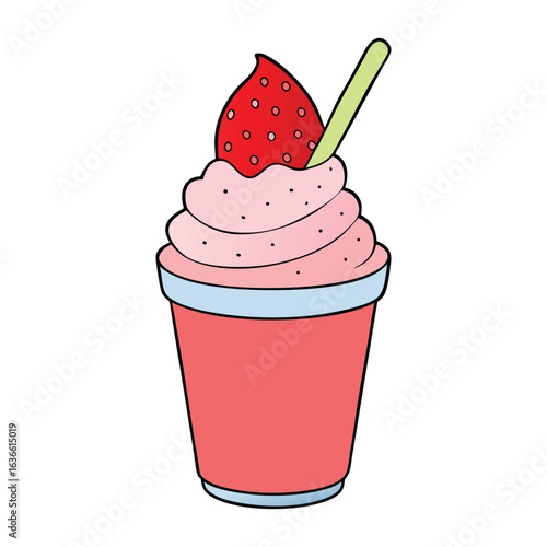 Creamy strawberry frozen yogurt, bursting with fruity sweetness and tangy flavor, a refreshing treat perfect for cooling down on warm days and satisfying dessert cravings.
