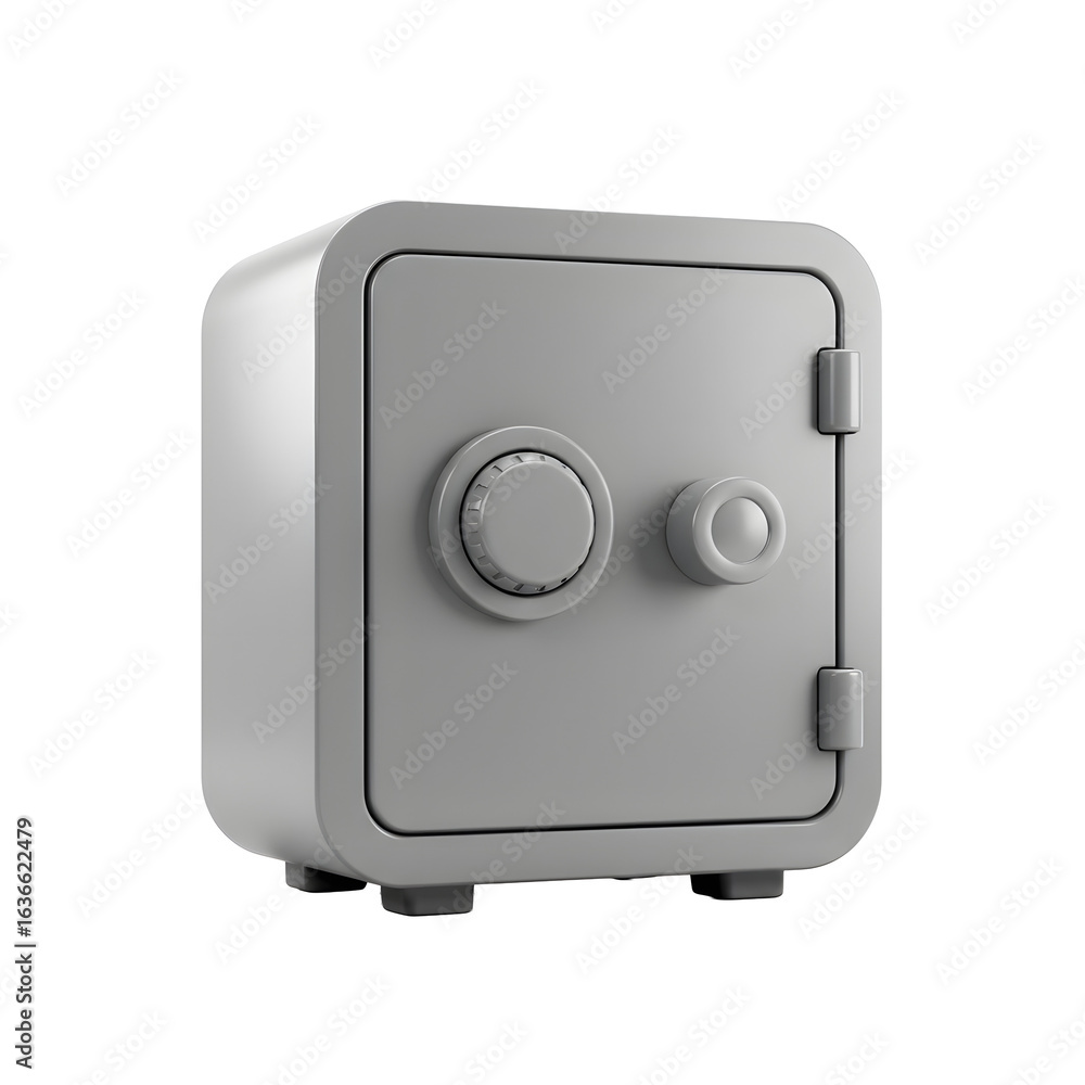 Secure Storage: A sturdy steel safe, symbolizing financial security and protection, stands prominently, ready to safeguard valuable assets. Secure Storage: A sturdy steel safe, symbolizing financial security and protection, stands prominently, ready to safeguard valuable assets.