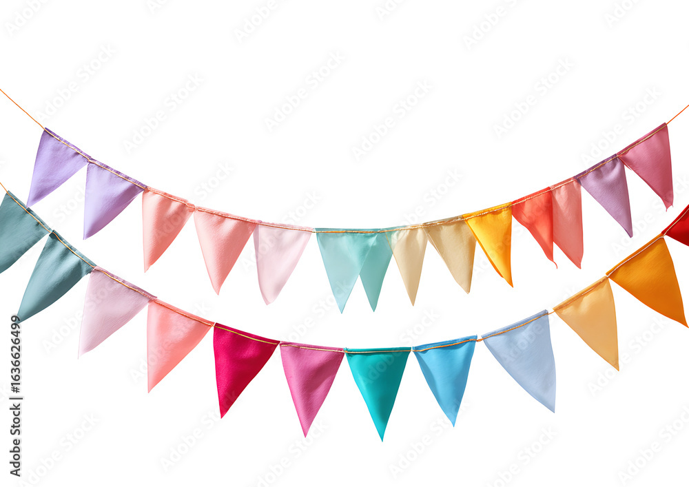 Fototapeta premium Multicolor Party Banner in Studio Lighting