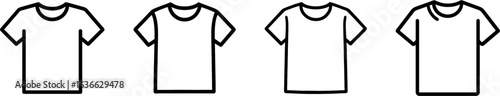 T-shirt outline vector