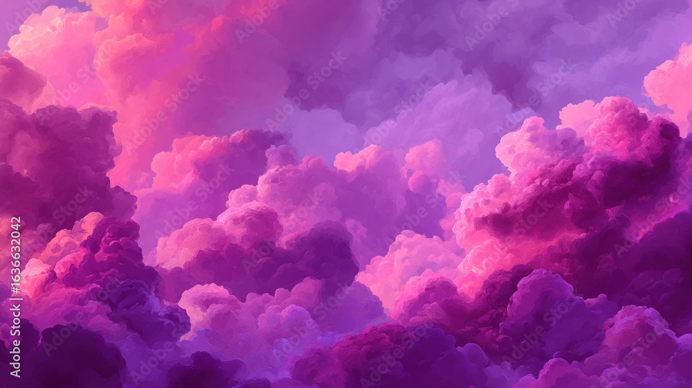 Naklejka premium Colorful abstract cloudy sky