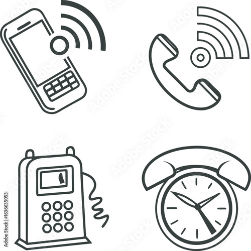 Calling Icon for vector design and web page and other.eps