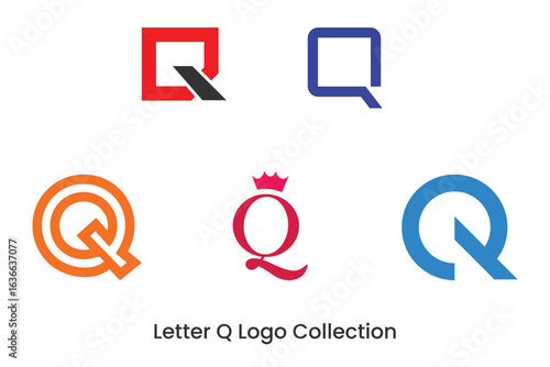 Modern Letter Q Logo Designs:  A Collection of Six Bold and Versatile Branding Concepts.