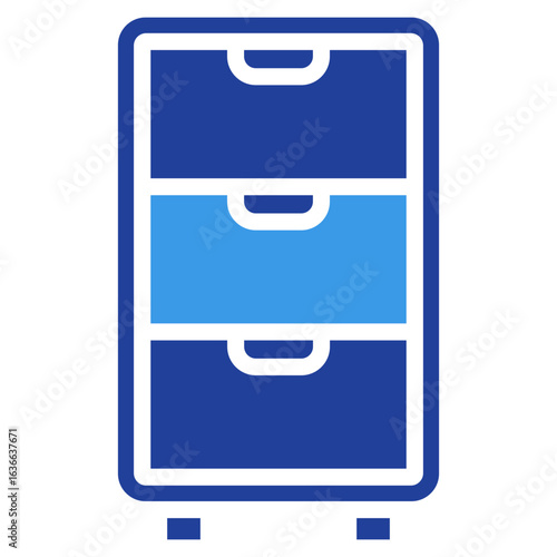 Filing Cabinet  Icon Element For Design