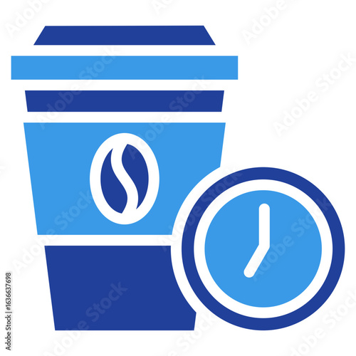 Coffee Break  Icon Element For Design