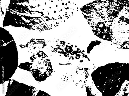 Rustic grunge vector texture with grain and stains. Abstract noise background. Weathered surface.