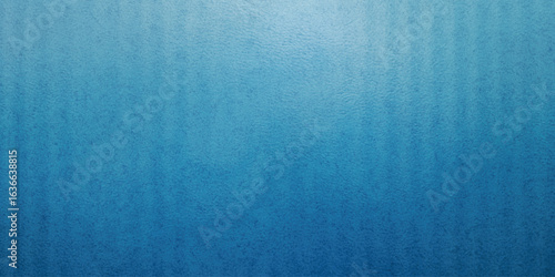 Blue gradient distortion with vertical ripple texture, frosted glass effect and icy reeded lines. Minimal blur surface with cool tones and subtle wave pattern.