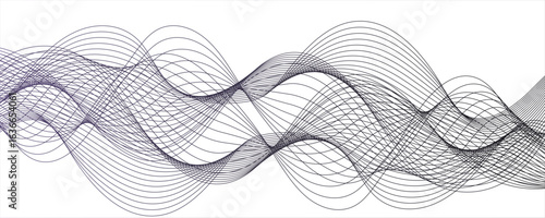 Abstract curvy line art wavy flowing dynamicsound, wave, wind, information flow. Twisted curve lines and blend effect,Rhythmically, soundwaves or digital frequency signals. clean, fluid.