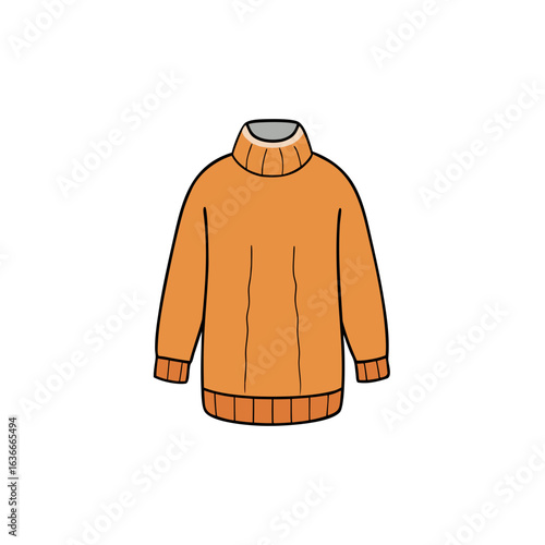 creative chunky knit sweater vector style
