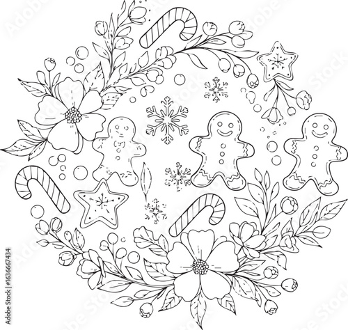 christmas, flower, pattern, floral, seamless, vector, decoration, illustration, wallpaper, ornament, vintage, design, rose, nature, art, texture, leaf, flowers, pink, summer, plant, card, element, dec