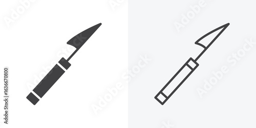 Harpoon icon. Line Art And Clip art Style Design