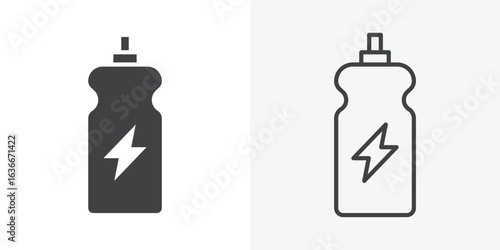 Energy drink icon. Line Art And Clip art Style Design