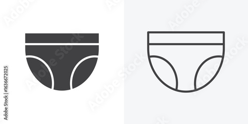 diaper icon. Line Art And Clip art Style Design