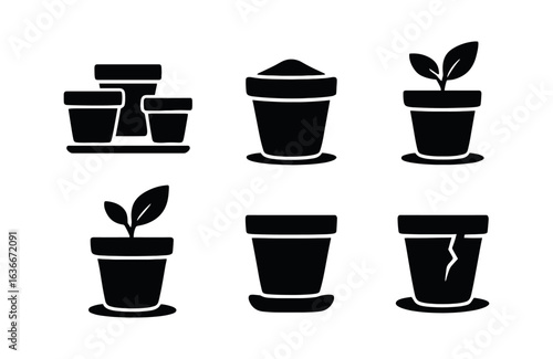 Terracotta Pot Icons