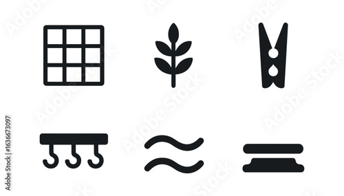 Black Herb Icons