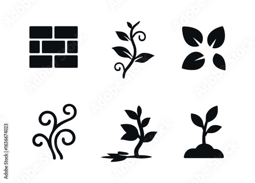 Minimalist Vine Icons