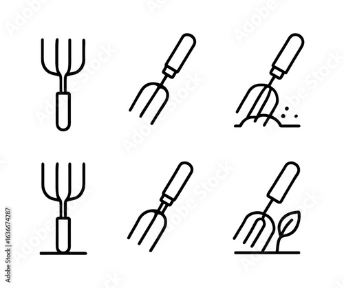 Weeder Claw Icon Set
