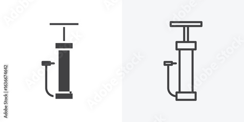 Air pump icon. Line Art And Clip art Style Design