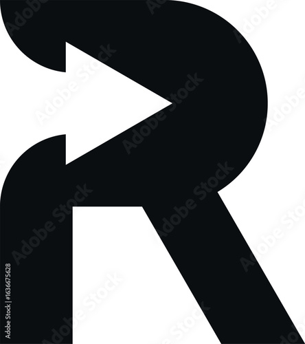 Unique R Creative Logo Design