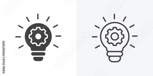 Innovation icon. Line Art And Clip art Style Design