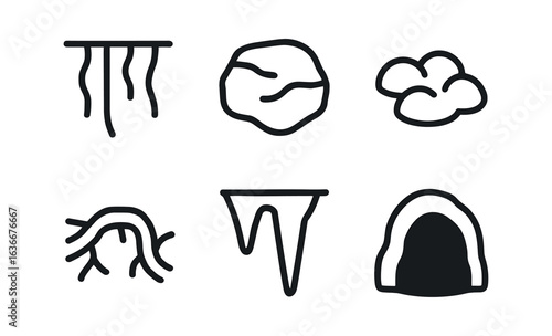 Cave Icon Set