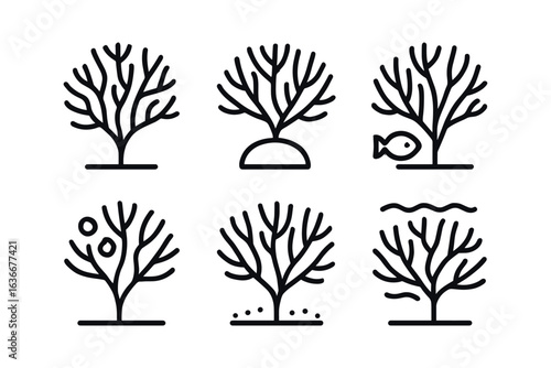 Underwater Plant Icons
