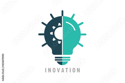 This innovative light bulb icon, a symbol of creative energy and business inspiration, illustrates the powerful concept of an idea igniting technology