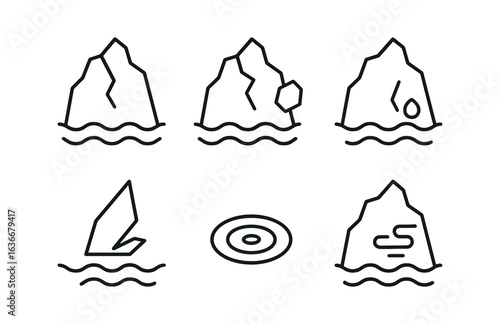 Arctic Iceberg Icons
