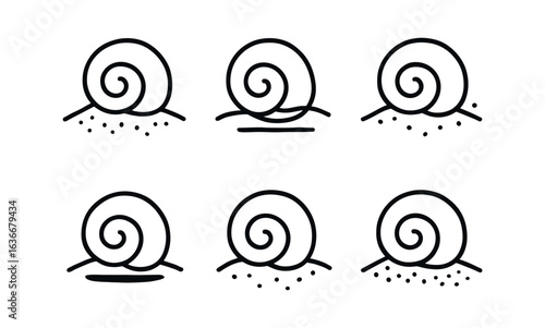 Seashell Icon Grid