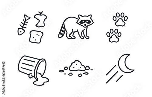 Raccoon Mischief Icons
