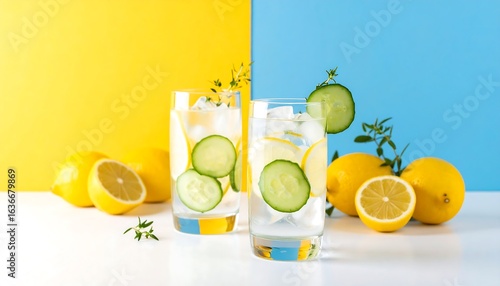 Refreshing Cucumber and Lemon Water