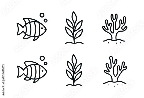Coral Reef Icons