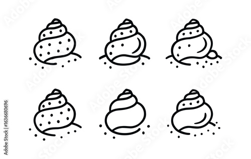 Seashell Icon Grid