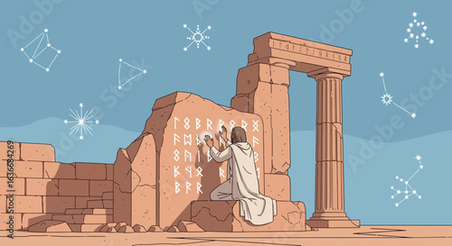 Ancient Mysticism Exploring Lost Worlds Through Enigmatic Rune Carvings in Remote Temples