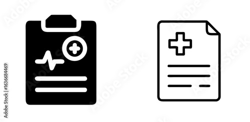 Medical Report Health Document Icon