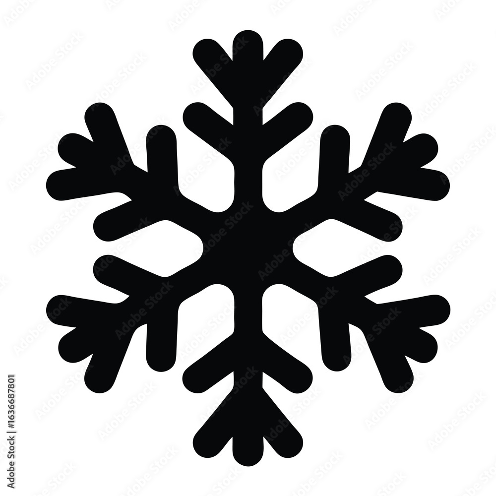 Obraz premium snowflakes on a white background