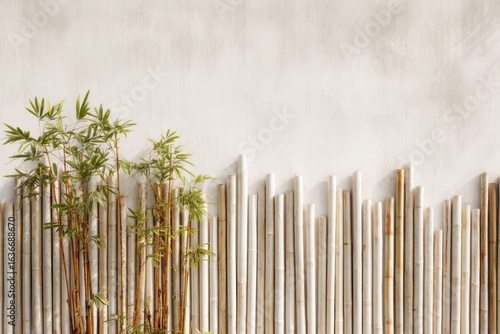 Bamboo wall banner
