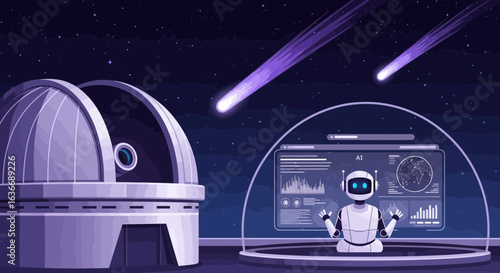 Artificial Intelligence Robot Explores Distant Galaxies With Advanced Astronomy Technology