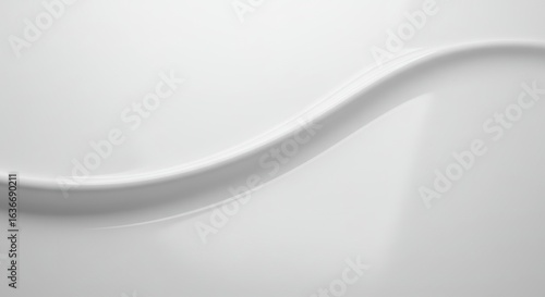 Wallpaper Mural Fluid White Abstract Swirl: Elegant Minimalist Background Design Torontodigital.ca