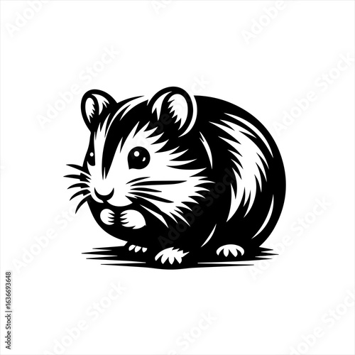 Hamster eating food