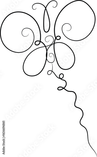 Butterfly in one continuous line drawing butterfly in one continuous line drawing beautifu