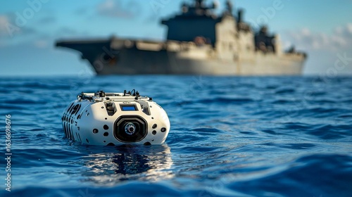 Collaboration between underwater vehicles and naval forces fortifies maritime protection.