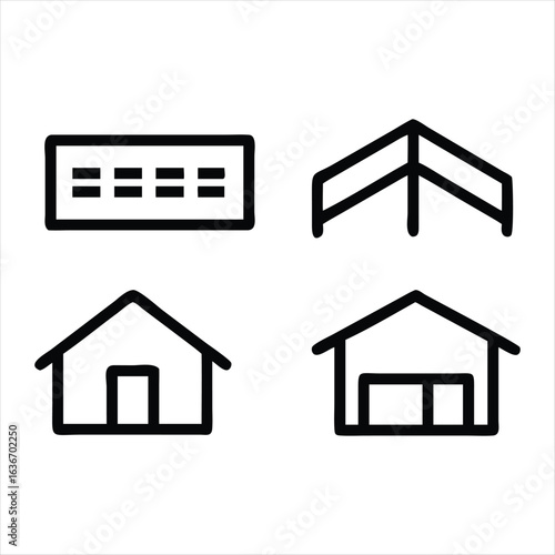 home icon silhouette vector style