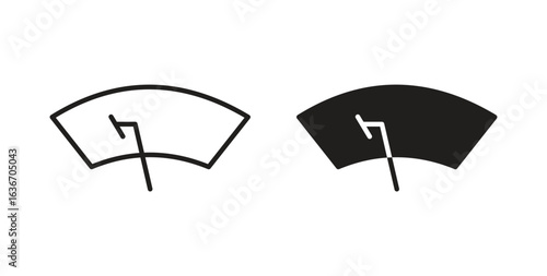 car windscreen icon symbol, sign, logo or emblems. silhouette. EPS 10.