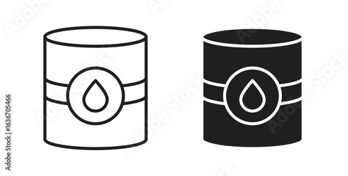 Water tank icon symbol, sign, logo or emblems. silhouette. EPS 10.
