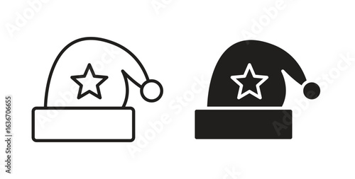 Sleeping Hat icon symbol, sign, logo or emblems. silhouette. EPS 10.