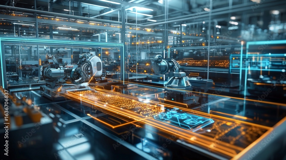 Fototapeta premium Experience the seamless integration of engineering and innovative machinery.