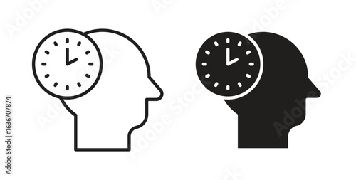 Patience icon symbol, sign, logo or emblems. silhouette. EPS 10.