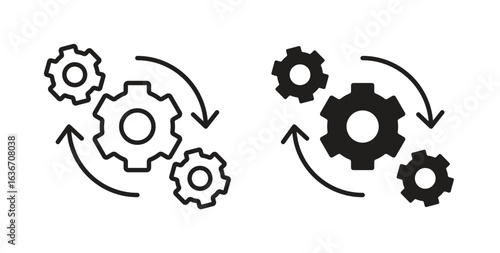 Operation icon symbol, sign, logo or emblems. silhouette. EPS 10.